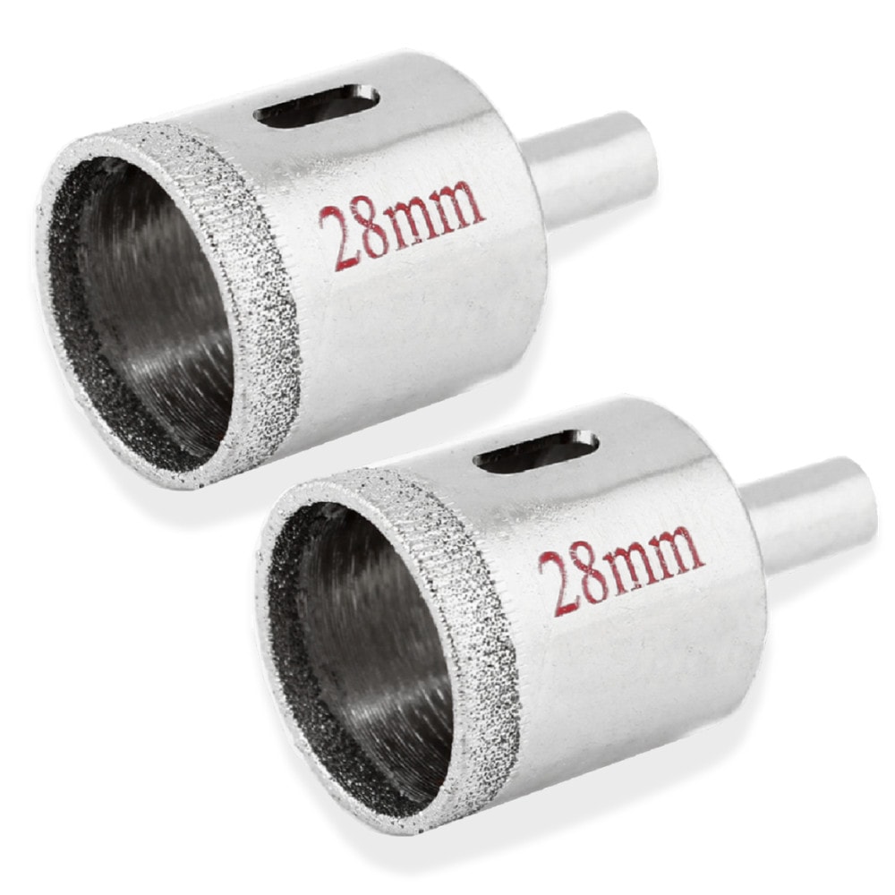 Imagem do 2 Brocas Diamantada 28mm Serra Copo Vidro Ceramica