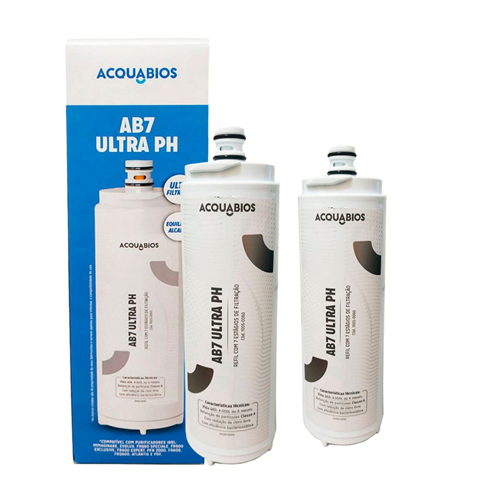 Imagem do Kit 2 Filtro Refil Compativel Ibbl Cz 7 Purificador Agua Due Fr600 Atlantis Immaginare Speciale