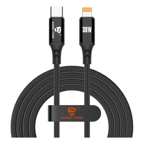 Imagem do Cabo Carregador Usb C Para Lightning Somic Tone 30w 3 Metros