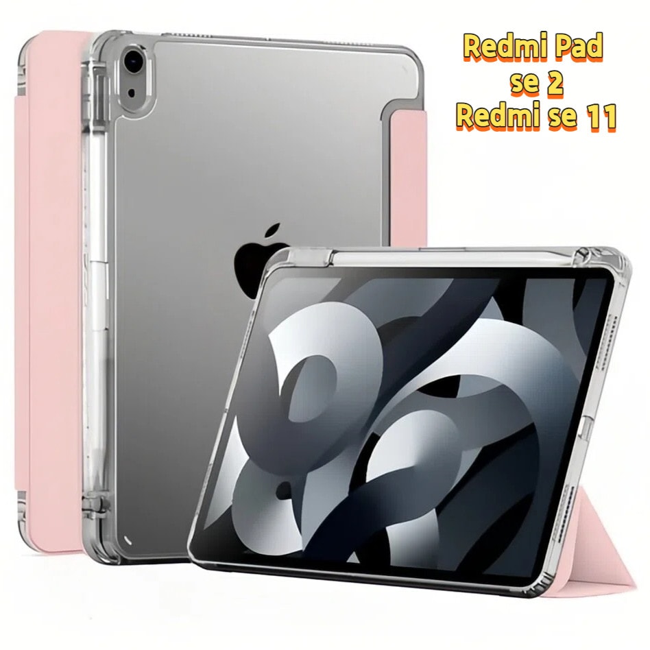 Imagem do Capa Transparente Airbag Xiaomi Redmi Pad Se 11 Redmi Pad 2 Anti Impacto Com Porta Lapis