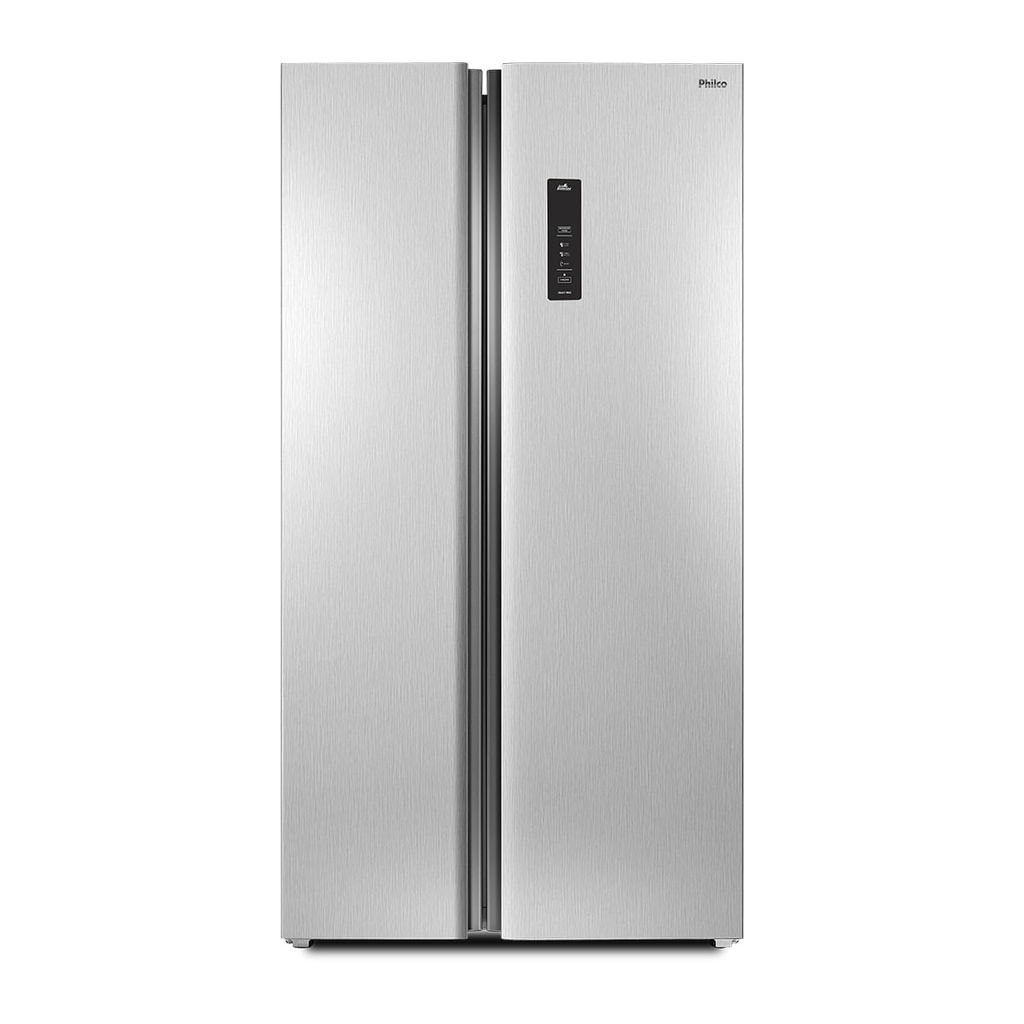 Imagem do Geladeira 489l Philco Eco Inverter Side By Side Inox Prf504i