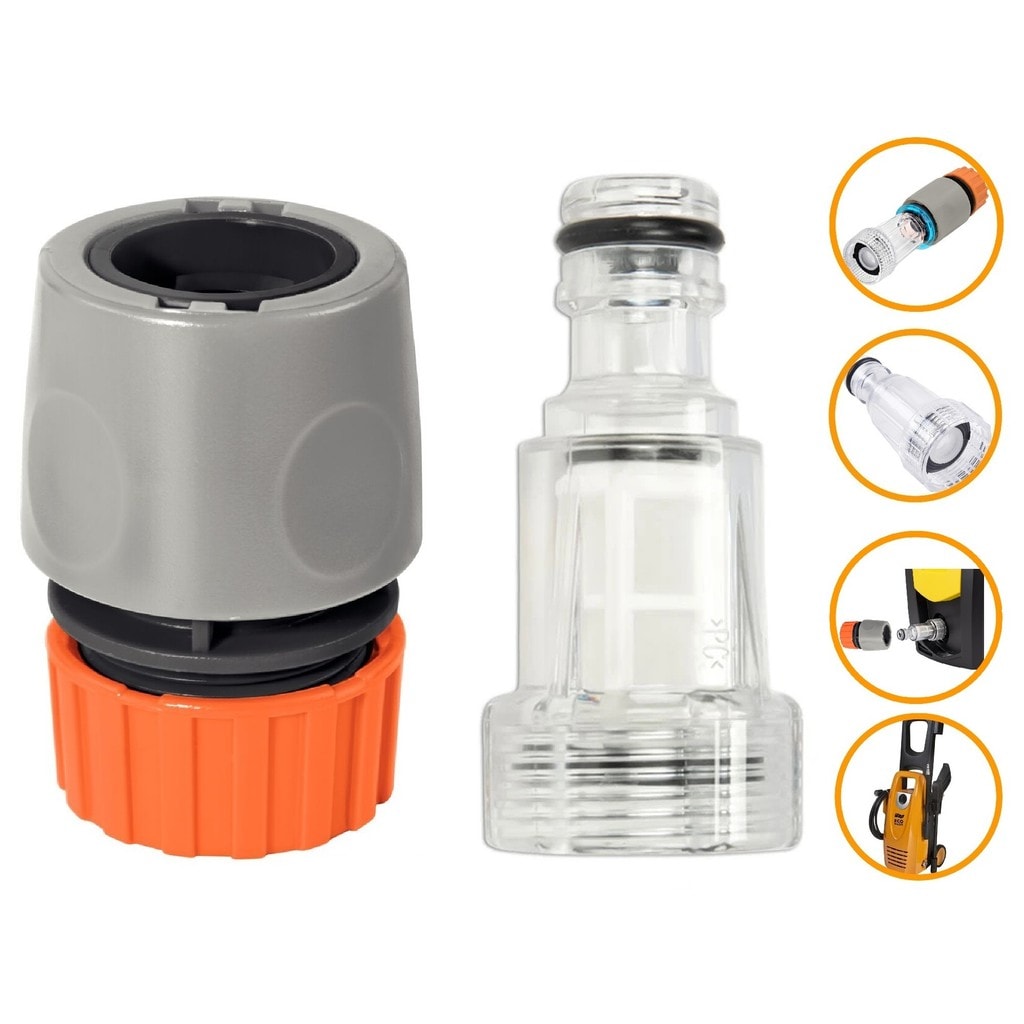 Imagem do Kit Engate Rapido Filtro 3 4 Mangueira 1 2 Wap Eco Wash