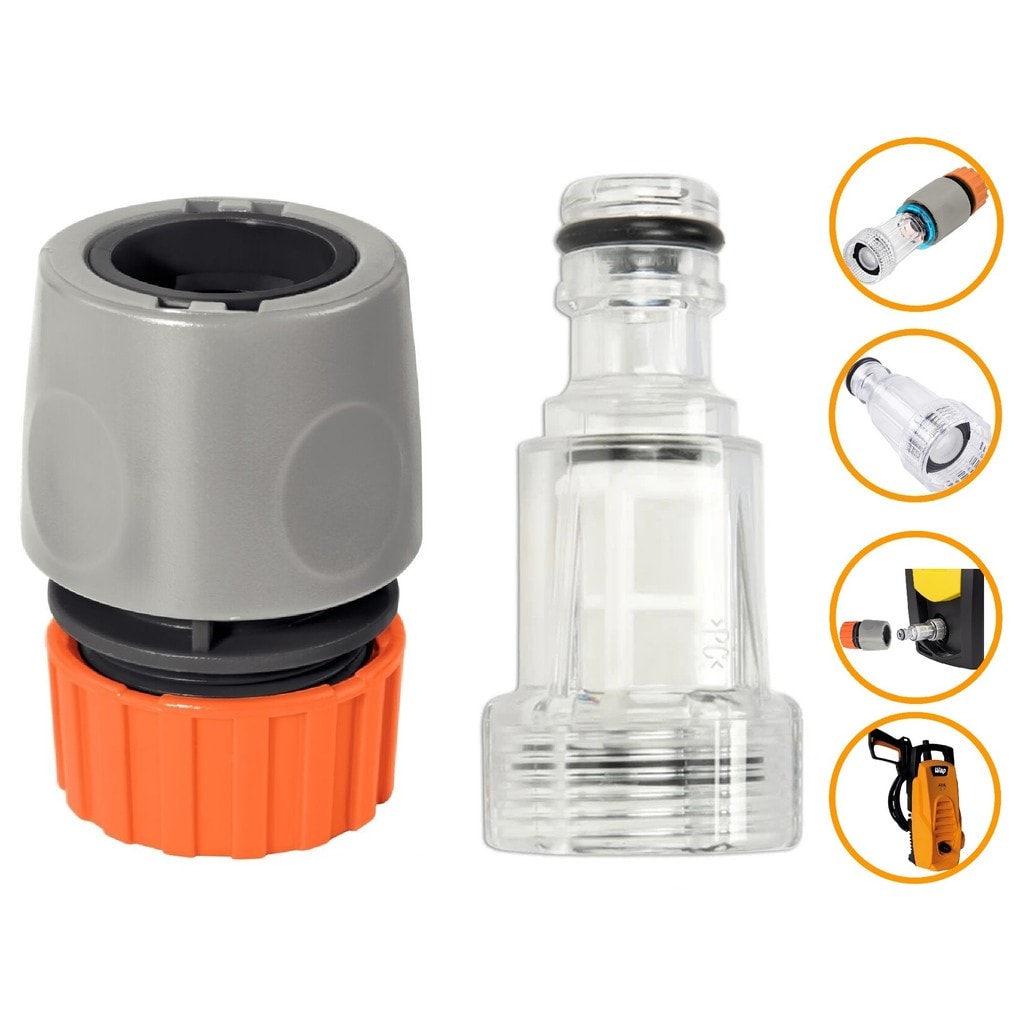 Imagem do Kit Engate Rapido Filtro 3 4 Mangueira 1 2 Wap Agil 1800