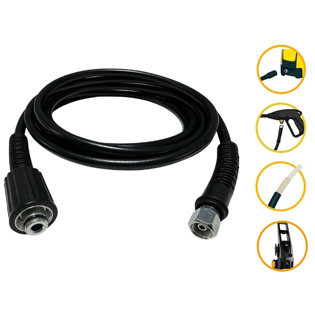 Imagem do Mangueira De Nylon 3 Mts Wap Ousada Black 2200 Lavadora