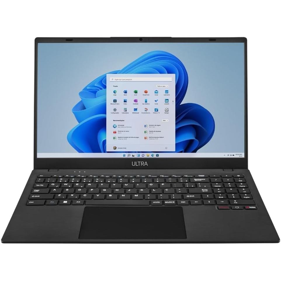 Imagem do Notebook Multi Ultra Ub261 Celeron N4020c 4gb 128gb Emmc 15 6 W11 Preto