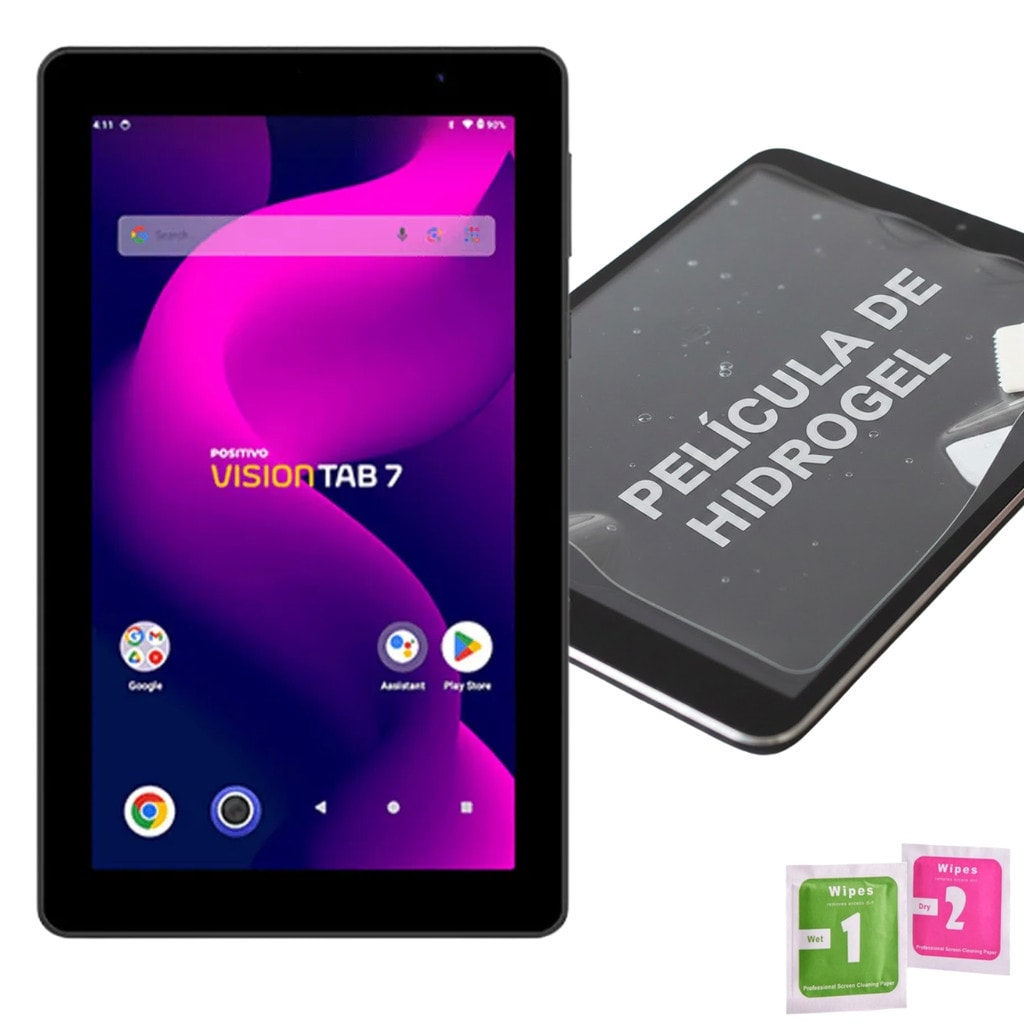 Imagem do Pelicula De Hidrogel Para Tablet Positivo Vision Tab 7 Polegadas Positivo