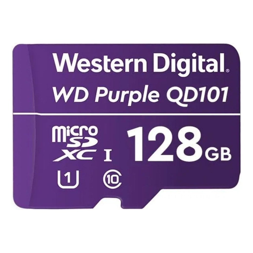 Imagem do Cartao De Memoria Micro Sd 128gb Para Cftv Wd Purple Intelbras