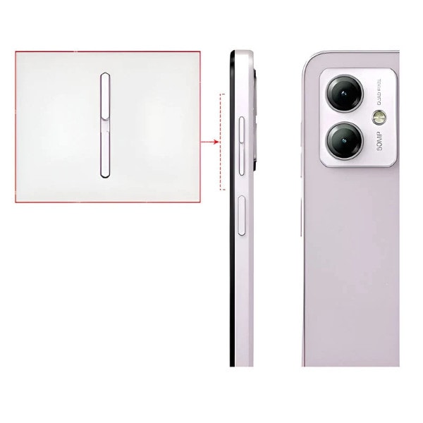 Imagem do Botao Volume Lilas Motorola Moto G14 Xt2341 Original