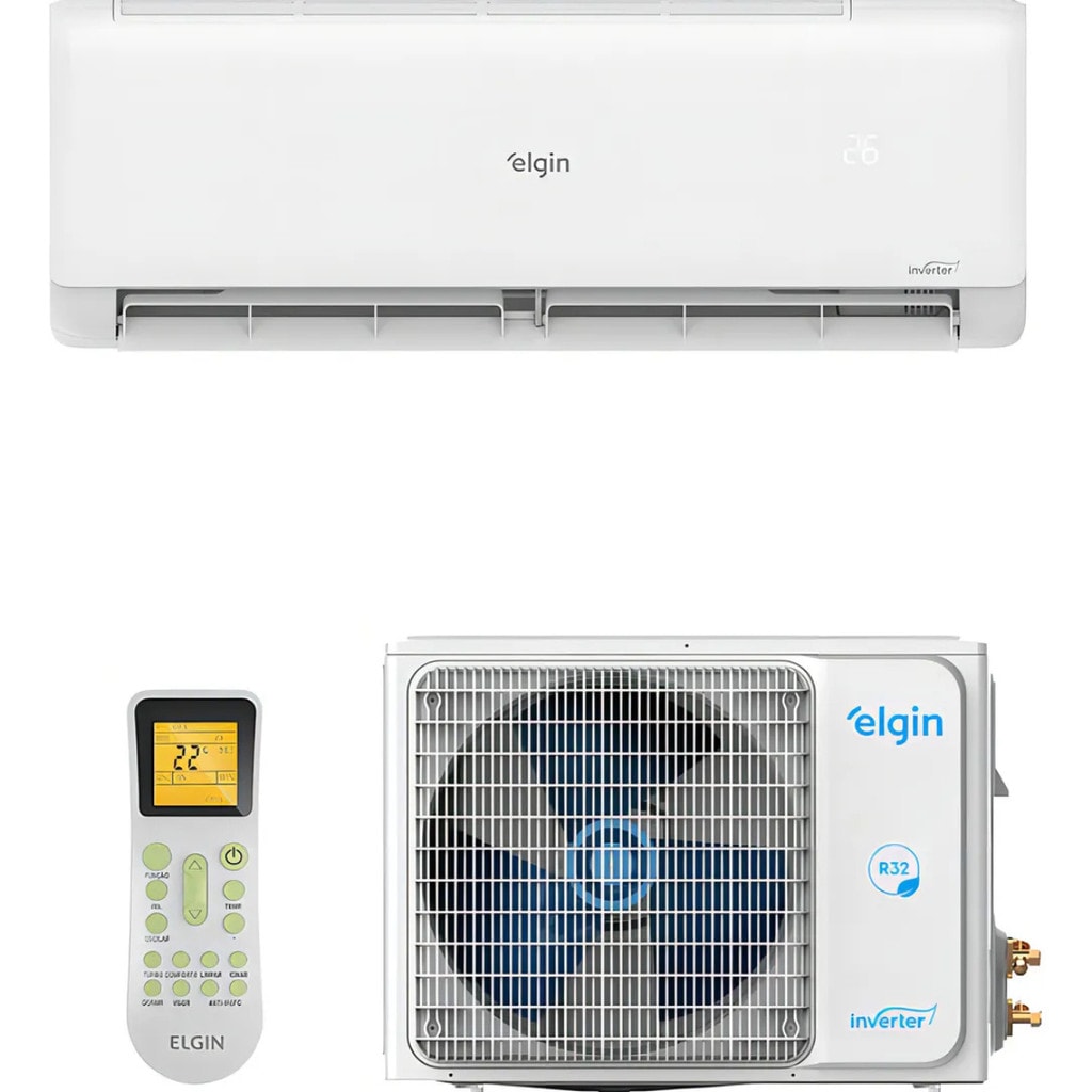 Imagem do Ar Condicionado Eco Inverter Ii Elgin 12k F R32 Branco 220v