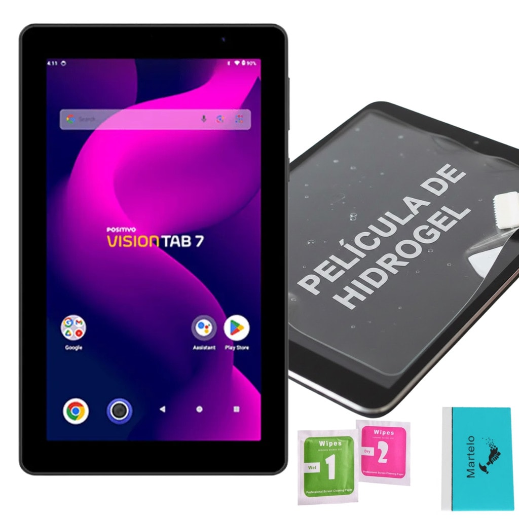 Imagem do Pelicula De Hidrogel Tablet Positivo Vision Tab 7 Polegadas Cartao De Aplicacao
