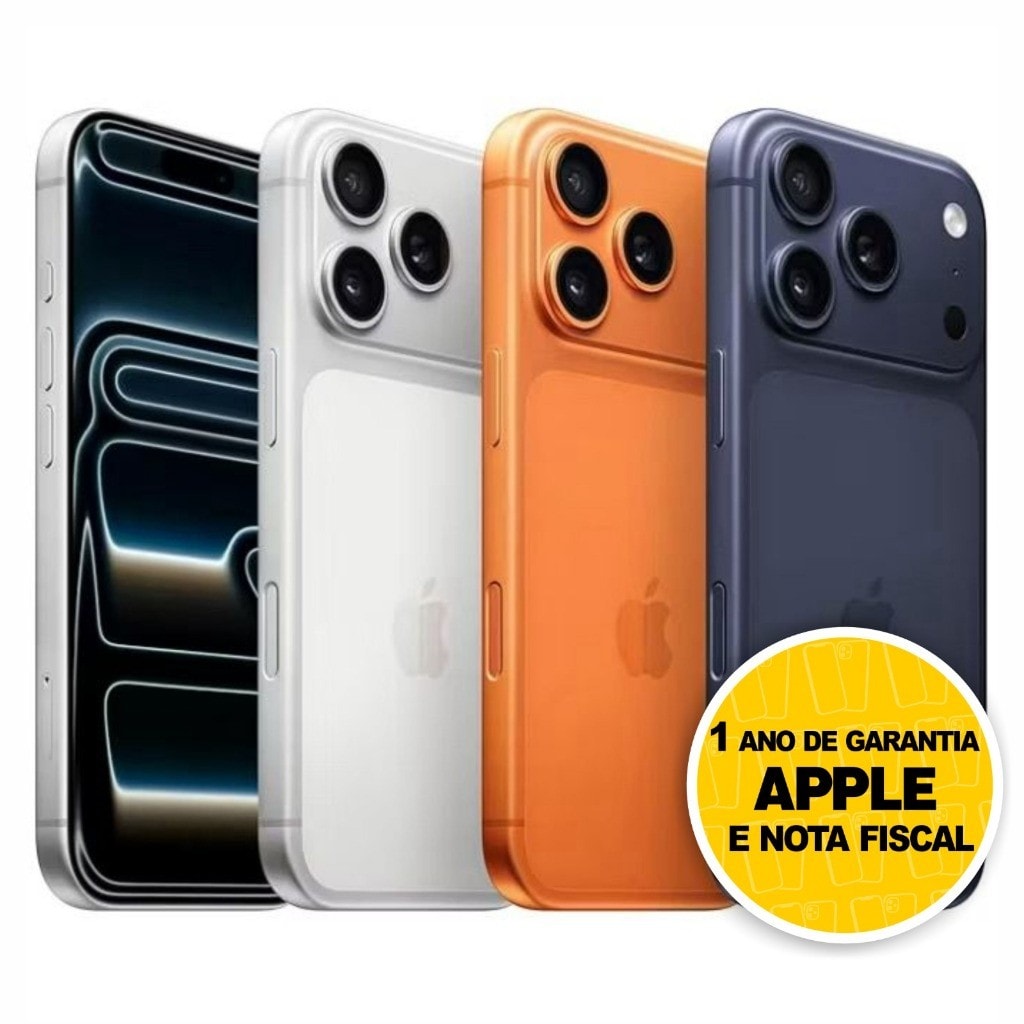 Imagem do Celular Iphone 17 Pro Max 256gb 5g Dual E Sim Lacrado Original 1 Ano De Garantia Apple