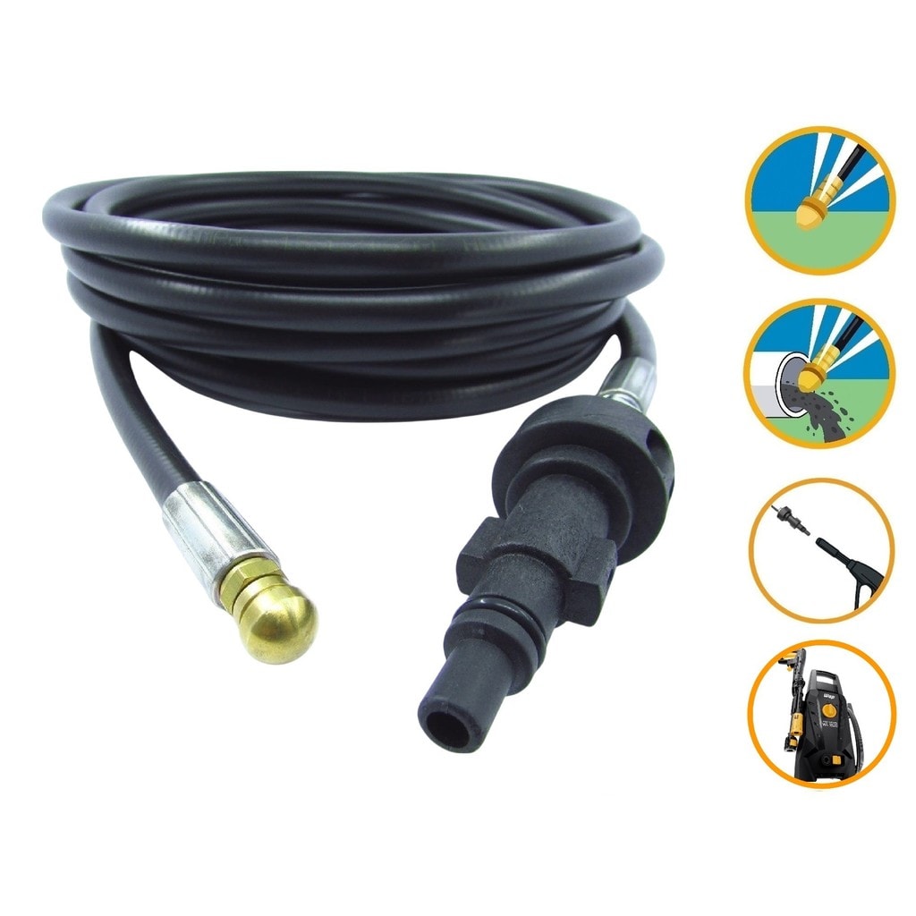 Imagem do Mangueira Nylon Desentupidora 20 Mts Wap Wl 1820 Black Lavadora Alta Pressao