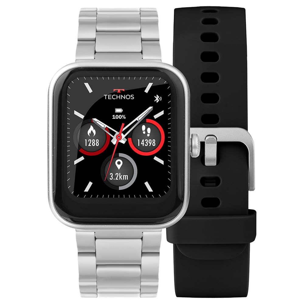Imagem do Smartwatch Technos Connect Max Prata Tmaxam 8k