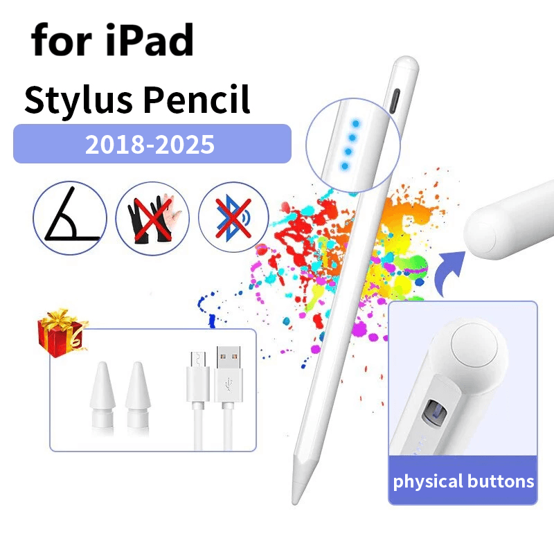 Imagem do Para Apple Pencil Caneta Touch Para Ipad A16 Air 11 5 4 Pro 11a 13 12 9 M5 M4 M3 M2 Canetas 10 9 8 10a 9a Geracao