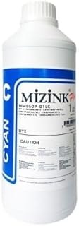 Imagem do 1 Litro Tinta Pigmentada Mizink Compativel Com Hp Tanque Cyan