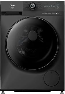 Imagem do Lavadora De Roupas Midea Slim 11kg Healthguard Smart Inverter Agua Fria E Quente Titanium Mf201w110wb Gk 01