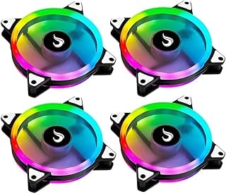 Imagem do Kit 4 Fan Ventoinha Cooler Rise Mode Argb Energy C Controle