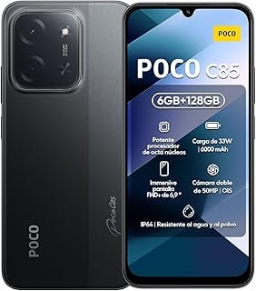 Imagem do Smartphone Xiaomi Poco C85 Nfc Preto 6gb Ram 128gb Rom
